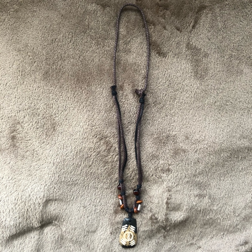 Handmade Yin Yang Rope Necklace Adjustable - Picture 5 of 5